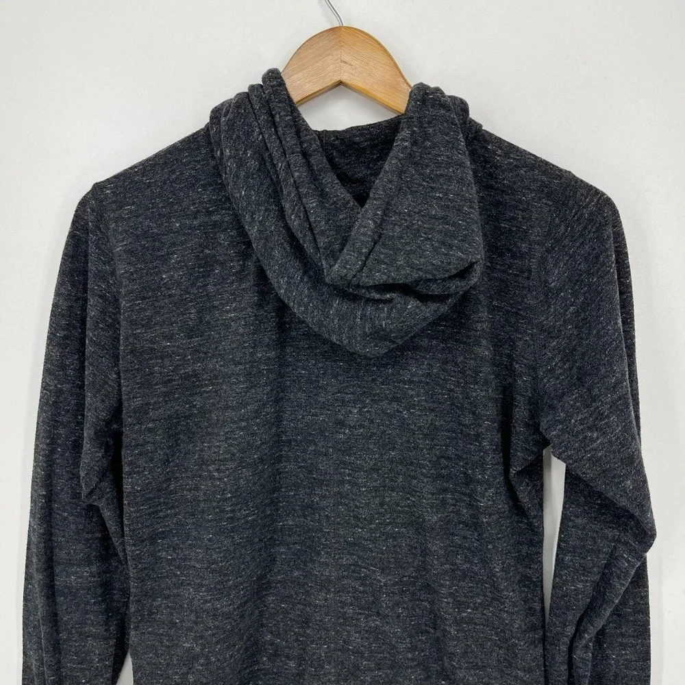 Nike Full Zip Hoodie Women's Size‎ M Gray Pockets Swoosh Logo Cotton Blend